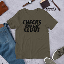 Load image into Gallery viewer, Checks Over Clout Short-Sleeve Unisex T-Shirt