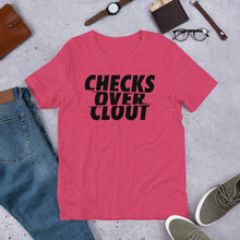 Load image into Gallery viewer, Checks Over Clout Short-Sleeve Unisex T-Shirt