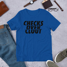 Load image into Gallery viewer, Checks Over Clout Short-Sleeve Unisex T-Shirt